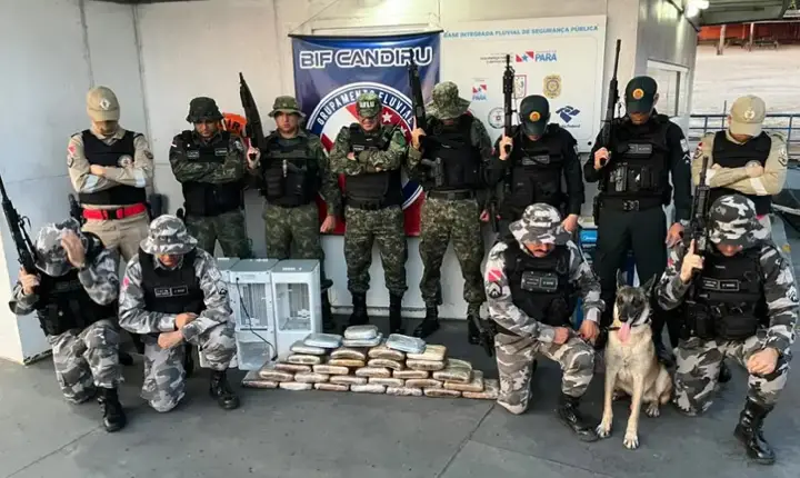 Base Candiru apreende 34 quilos de drogas escondidos em aparelhos de ar-condicionado em Óbidos