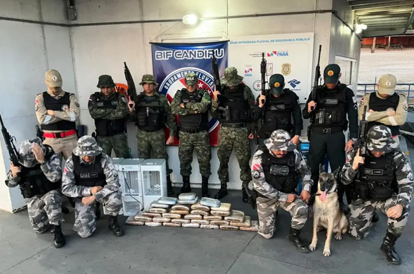 Base Candiru apreende 34 quilos de drogas escondidos em aparelhos de ar-condicionado em Óbidos